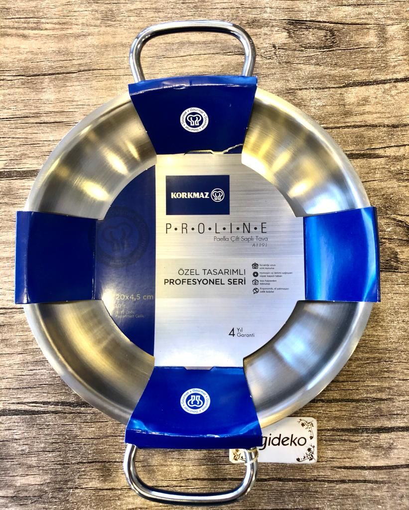 Korkmaz Proline Paella Satin 20 cm Sahan A1191