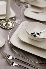 Kütahya  Porselen 51 Parça Bone Minas Yemek Takımı Platin BnmnS51Yt220