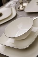 Kütahya  Porselen 51 Parça Bone Minas Yemek Takımı Platin BnmnS51Yt220