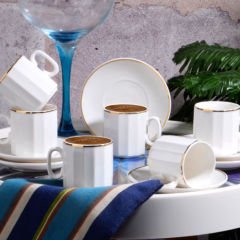 Kosova Kahve Takımı Yaldızlı New Bone 100cc Byz-042