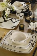 Kütahya Porselen 53 Parça İnci Bone Mare Yemek Takımı 12045