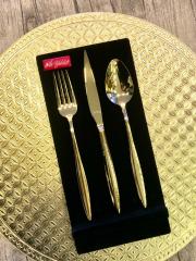 Aryıldız Elegant S Gold 84 Parça Çatal Bıçak Kaşık Takımı
