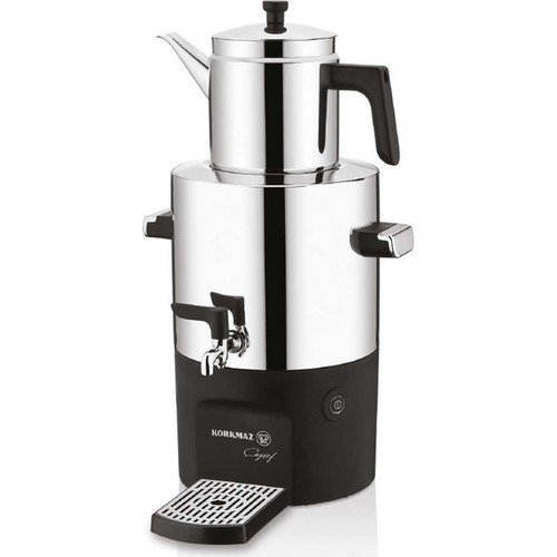 Korkmaz A841-01 Çayşef Semaver Inox Parlak