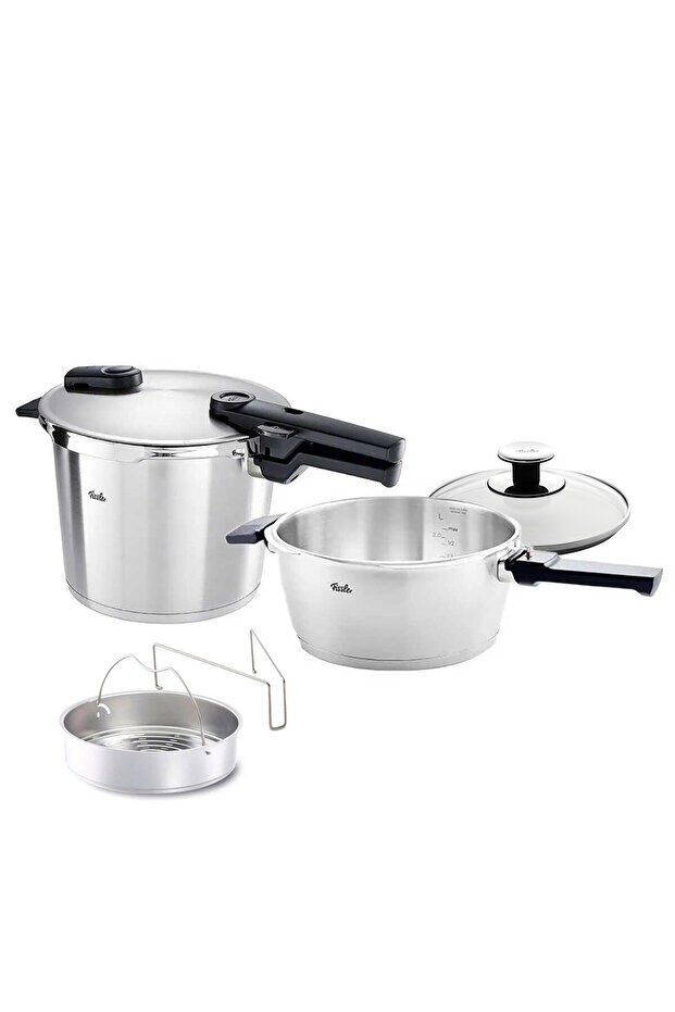 Fissler Vitaquick Premium 3,5+6 Lt Düdüklü Tencere Seti Whit İnser