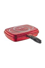 Oms 36 Cm Granit Çift Taraflı Tava Kırmızı 3215