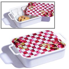 Kosova Cam Kahvaltılık 4 Lü Melamin Kırmızı Grp-80011