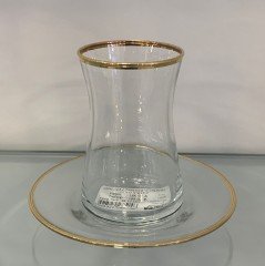 Çerçi Çay Takımı 6 Lı Yaldızlı Gold STK12-Ç