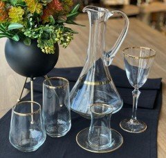 Çerçi Çay Takımı 6 Lı Yaldızlı Gold STK12-Ç