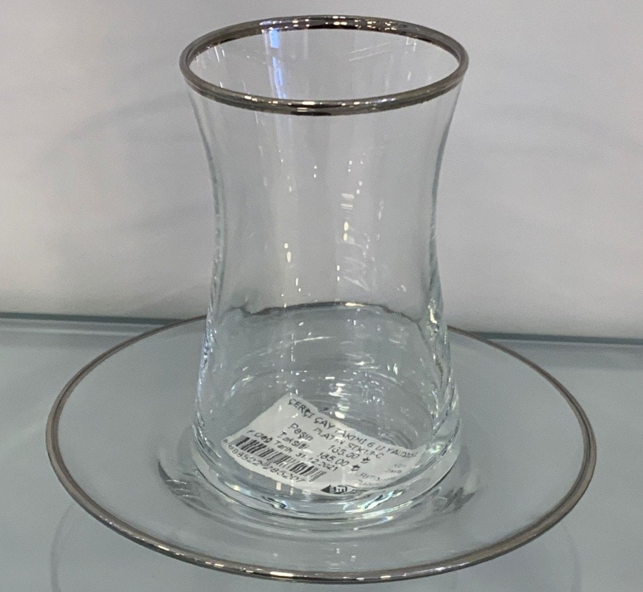 Çerçi Çay Takımı 6 Lı Yaldızlı Platin STK13-Ç