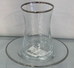 Çerçi Çay Takımı 6 Lı Yaldızlı Platin STK13-Ç