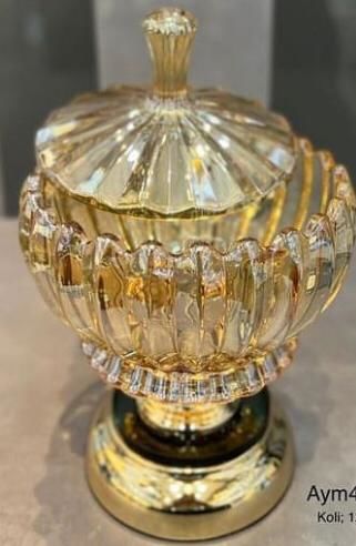 Decovien Şekerlik Cam Gold AYM4034A