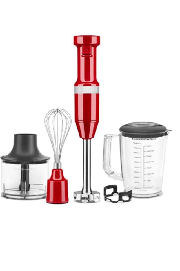 Kitchenaid Aksesuarlı El Blenderli Seti 5KHBV83 Kırmızı