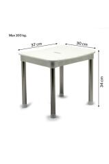 Primanova Okaliptus Tabure Beyaz M-KV33-01