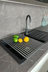 Primanova Katlanabilen Bulaşıklık Alüminyum Gri M-E63-07