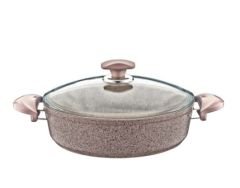 Oms Granit Kısa Tencere 24 Cm 3310