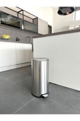 Primanova Cigo Pedallı Çelik Çöp Kovası 20 Lt Siyah M-E50-30-06