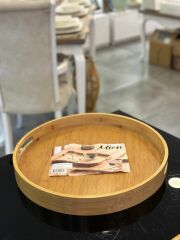 Mien Bambu Büyük Yuvarlak 40 Cm Tepsi MIEN-314