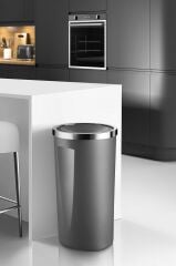 Primanova Lenox Çöp Kovası 35 Lt Gri M-E76-07