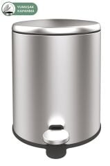 Primanova Cigo Pedallı Çöp Kovası 6 Lt Mat Metal M-E41-30-06