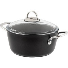 Nehir 7 Parça Galaxy Tıtanyum Tencere Seti Siyah