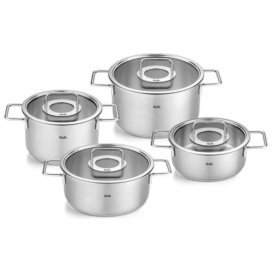 Fissler 8 Parça Pure Collection Tencere Seti Cam Kapak FS08612504000