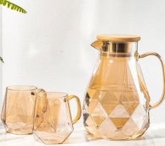 Arow Cam Sürahi 2 li Bardak Seti TR-3971
