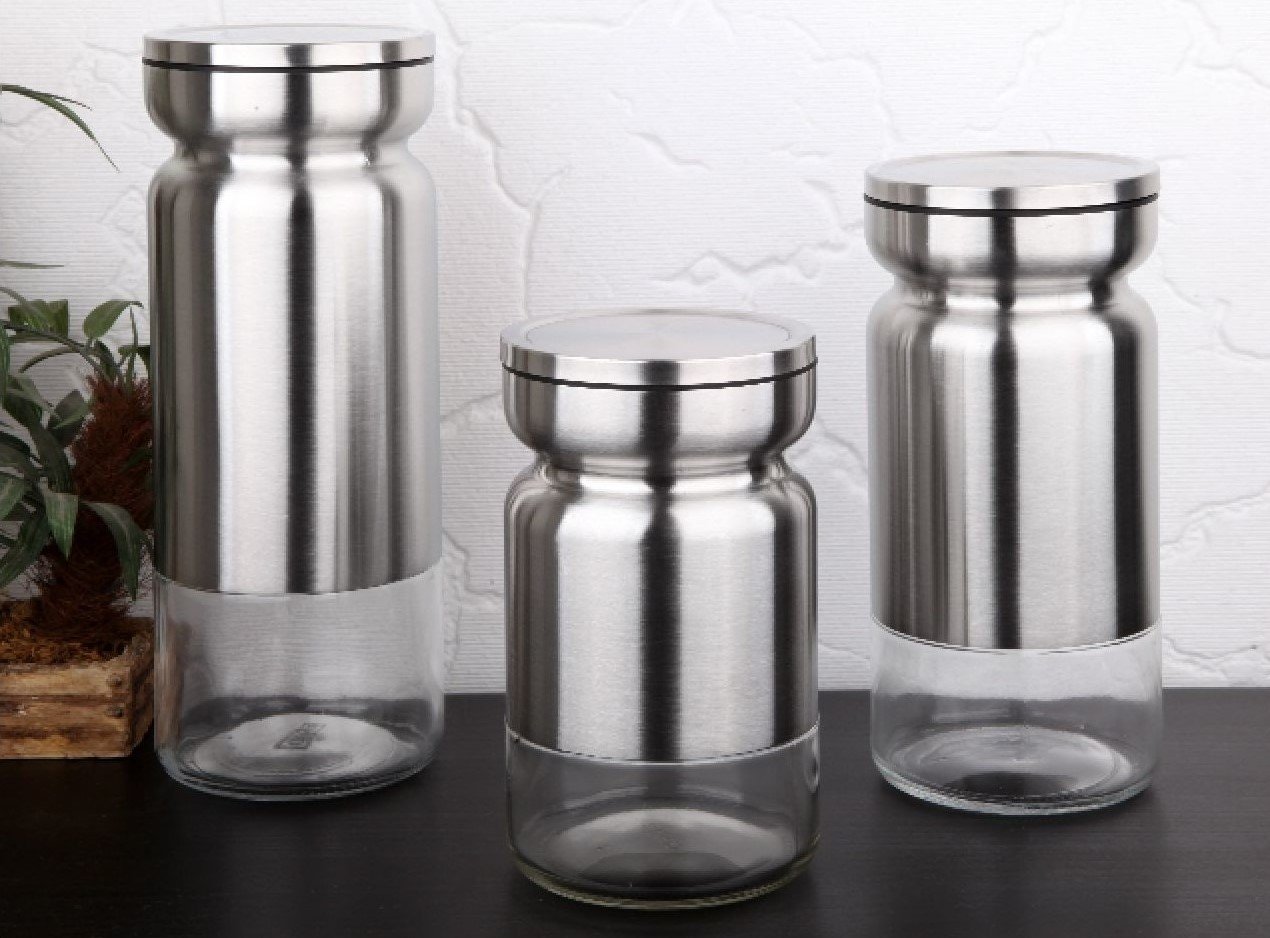 Gönül Saklama Kabı Cam 3 Lü Inox VBL-2111