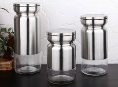 Gönül Saklama Kabı Cam 3 Lü Inox VBL-2111