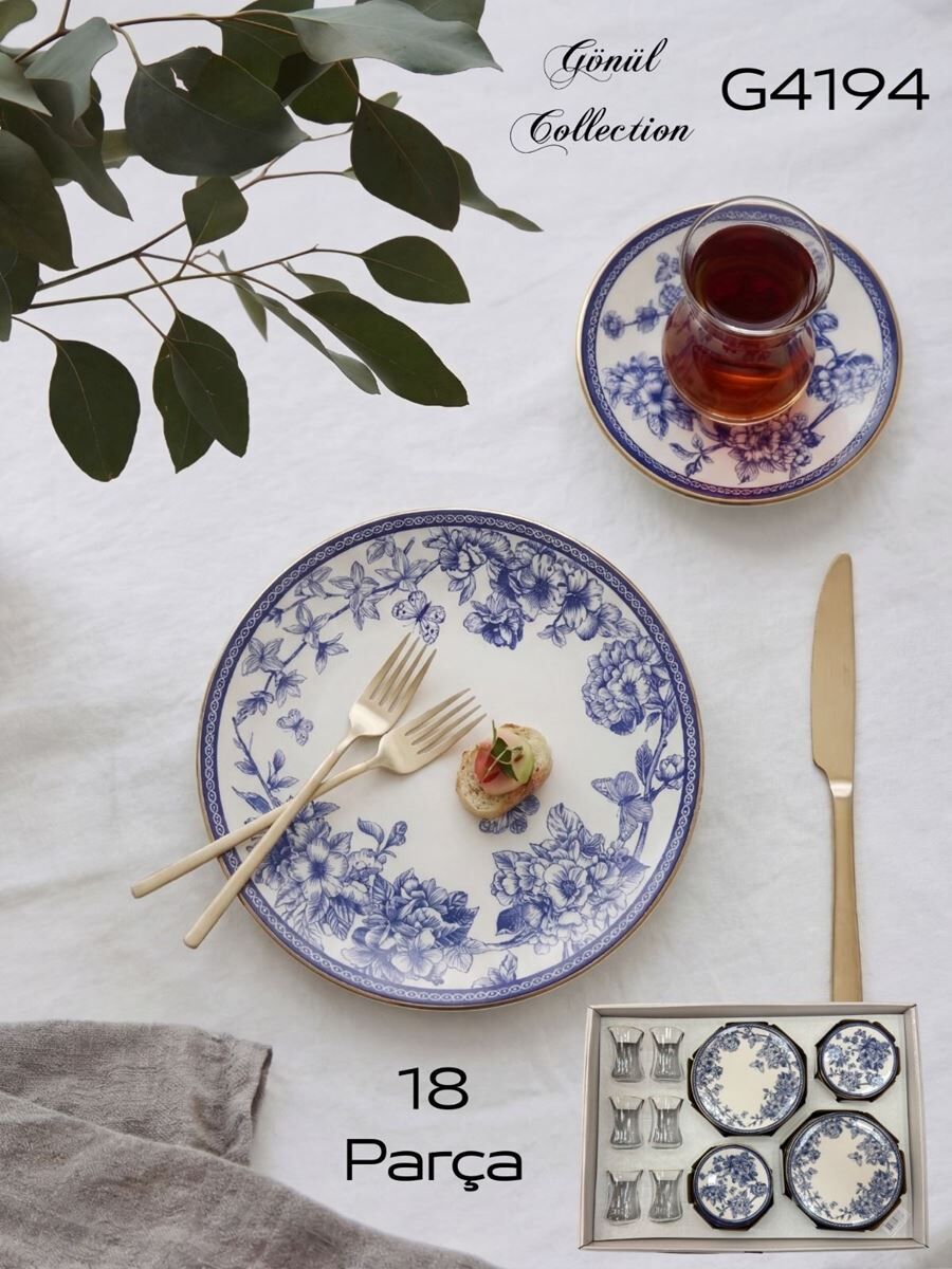 Gönül Spring Çay ve Pasta Seti G4194