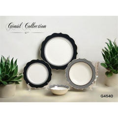 Gönül 24 Parça Desenli Yemek Takımı G4540