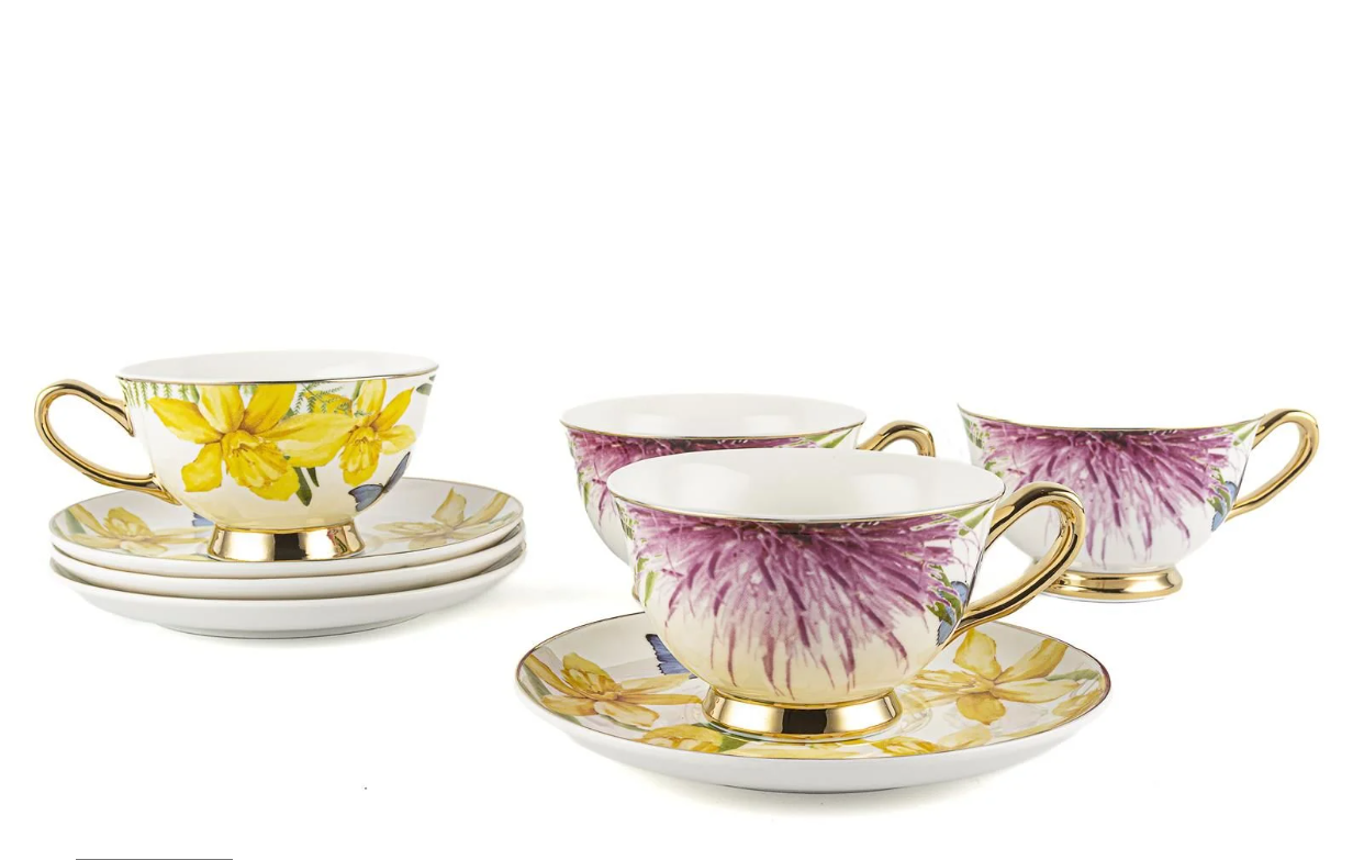 Mikasa Moor Spring 4'lü Çay Fincanı Seti 350369