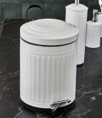 Cooker Banyo Seti Vintage Metal 4 Lü Beyaz 14405-B
