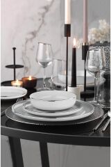 Kütahya Porselen 24 Parça Moderna Platin Yemek Takımı MOD24Y2540220