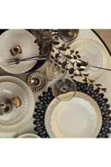 Kütahya Porselen 52 Parça Bone Luz Platin Yemek Takımı BNLZF52YTB54020