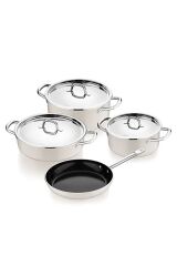 Jumbo 7 Parça Swiss Crystal Tencere Seti Krem