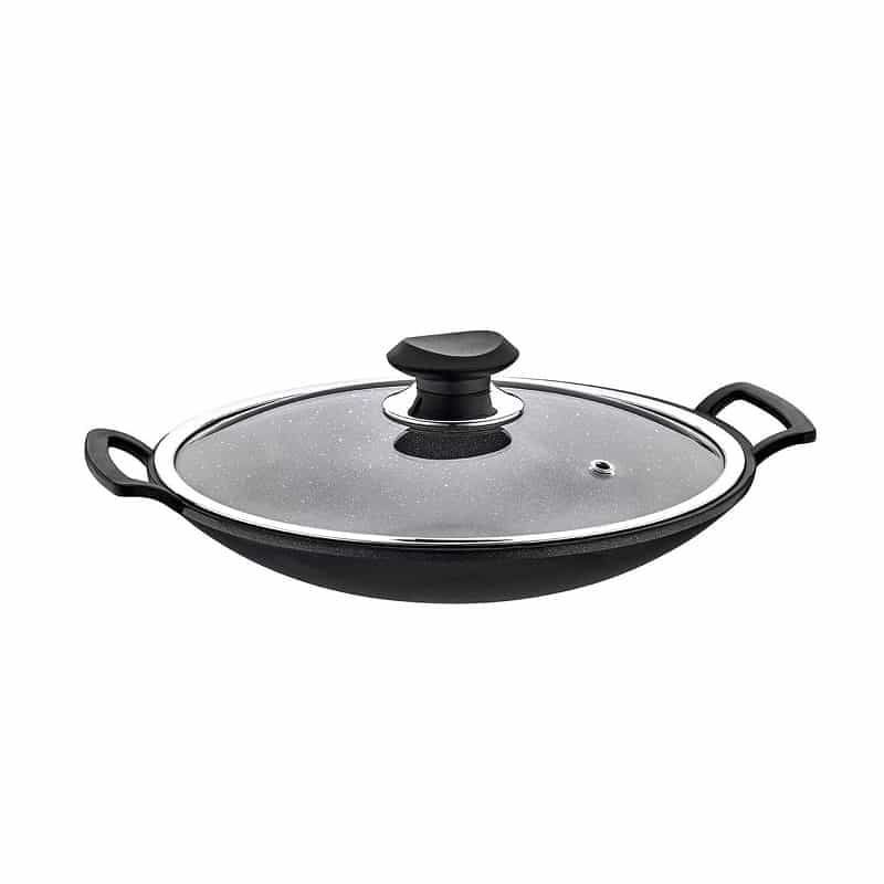 Omd Granit Saç Kavurma Tava Kapaklı 32 Cm 3228