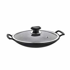 Omd Granit Saç Kavurma Tava Kapaklı 32 Cm 3228