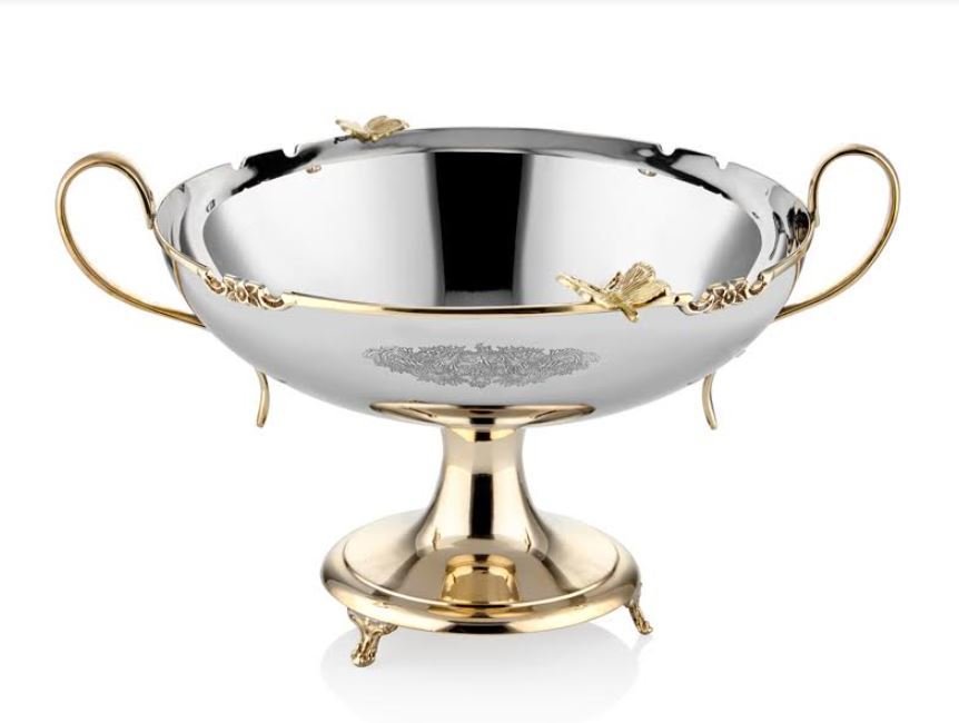 Lamedore Çikolatalık Kelebek Desenli Ayaklı 1MG-90K