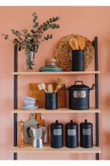 The Mia Kavanoz Seti Çay Şeker Kahve Mgl0019 Siyah