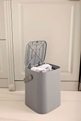 Kosova Dokunmatik Açılır Sihirli Çöp Kovası Antrasit 4 Litre