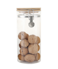 Arow Kavanoz Kelepçeli Bambu Kapak 1400 Ml Tr-4420