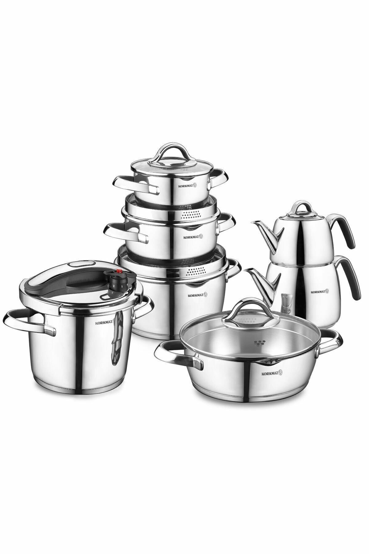 KORKMAZ A1767 VERTEX 15 PRÇ HİPER SET SİYAH