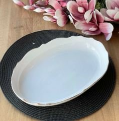 Lemages Porselen Servis Oval Küçük Derin 136-S