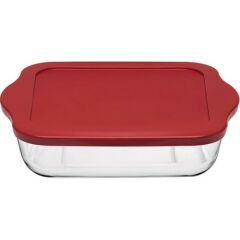 Paşabahçe Plastik Kapaklı Kare 22 cm Tepsi