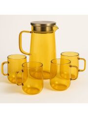 Gönül Su Takımı 5 Parça Füme G3849