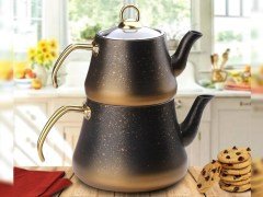 Oms Çaydanlık Takımı Granit Gold M Boy 8200