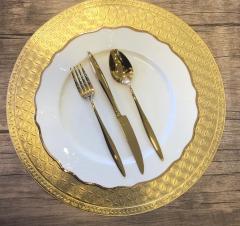 Aryıldız Elegant Gold Pvd 89 Parça Çatal Bıçak Kaşık Seti