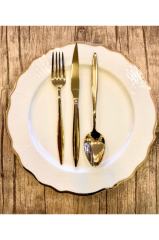 Aryıldız Elegant S Gold Pvd 89 Parça Çatal Bıçak Kaşık Seti