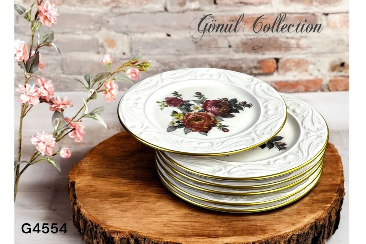Gönül Pasta Tabağı 6 Lı Amelie G4554