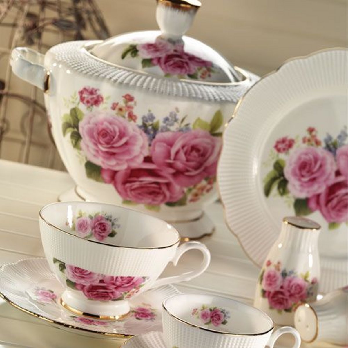 Aryıldız 83 Parça Bone Round Yemek Takımı 30020